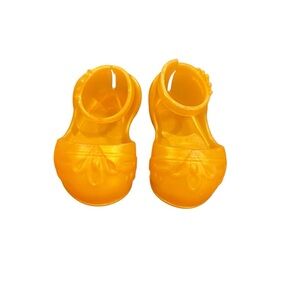 Baby Alive doll gold ankle strap shoes